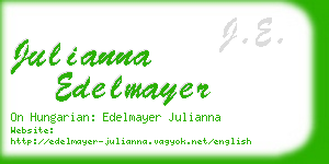 julianna edelmayer business card